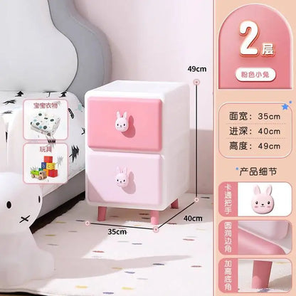 Cute Children Nightstands Nordic Pink Korean Children Nightstands Corner Cabinets Nachtkastje Kids Bedroom Furniture YN50CN