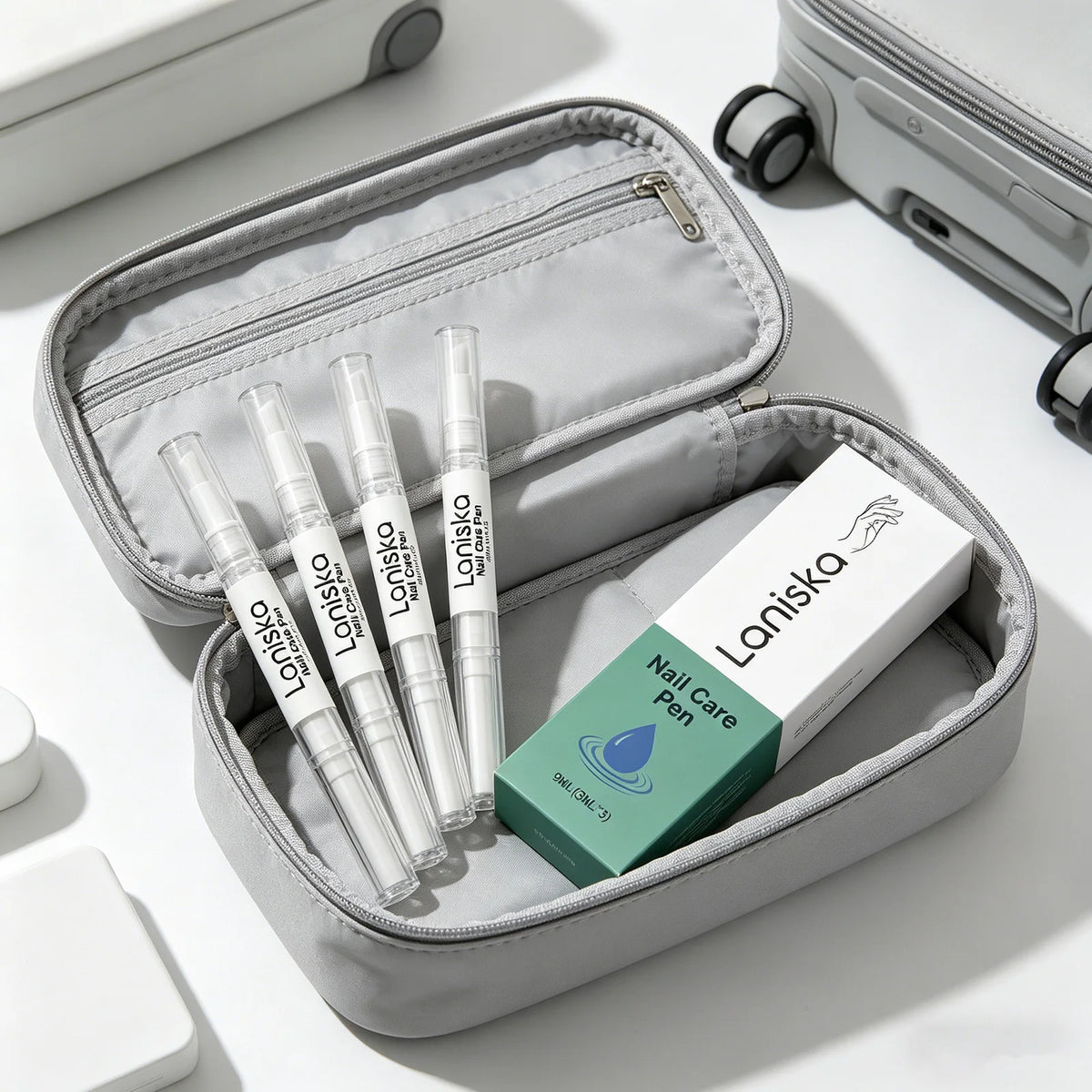 Laniska Nail Care Pen Cracked Nail Repair Cuticle Nail Strengthener and Growth Non-greasy Tea Tree Oil Nourishing Nail Oil Pen