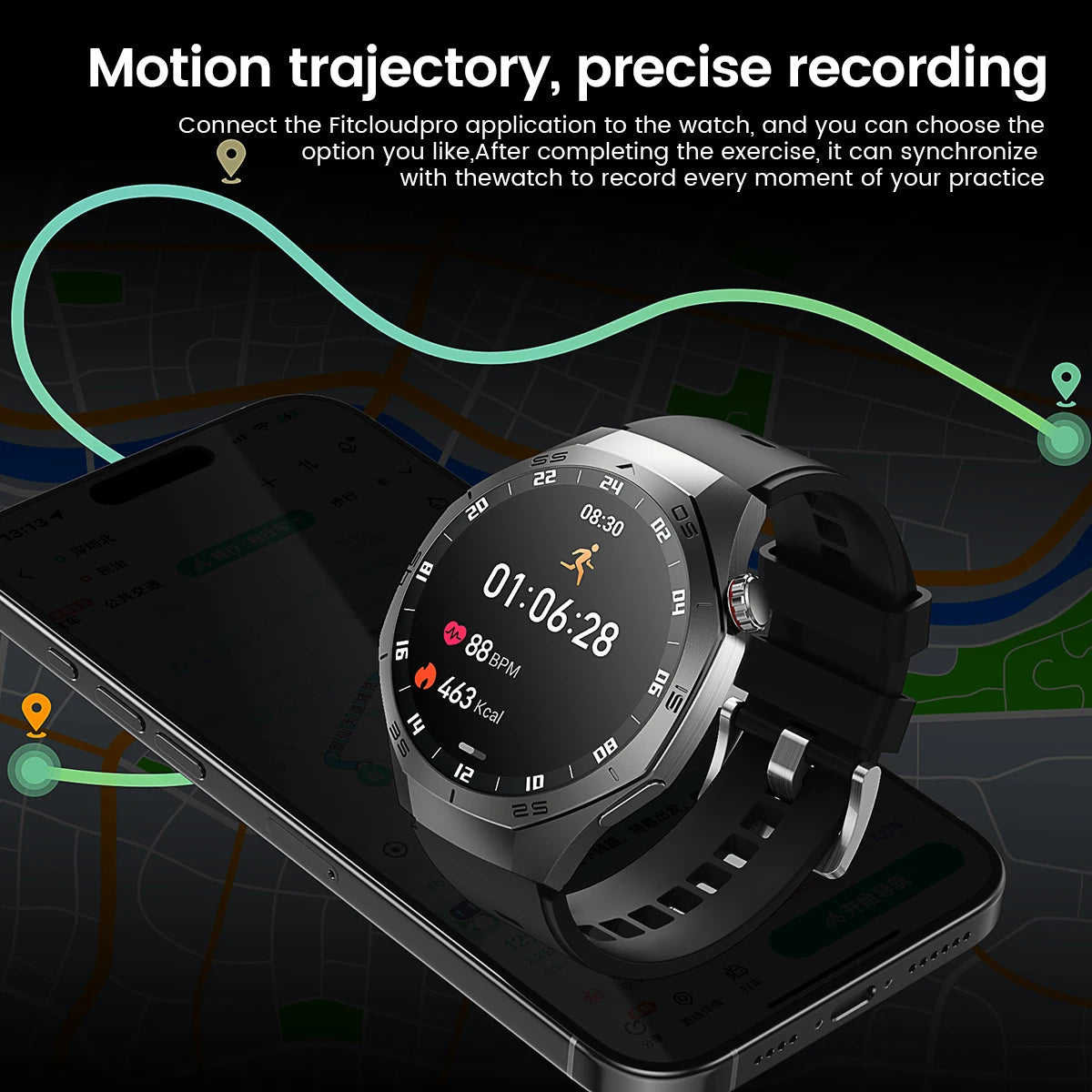 2026 Sports Watch 5 Pro GPS Track Smart Watches Men 1.52"AMOLED Full Touch Screen Waterproof Bluetooth Talk Smart Bracelet Hw12