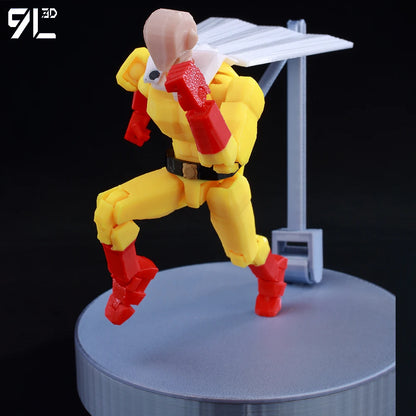 9L3D Multi-joint Articulated Anime Figures Saitama Kenshiro One Punch Man Fist North Star Chainsaw Man Dummy 13 Collectible Toys