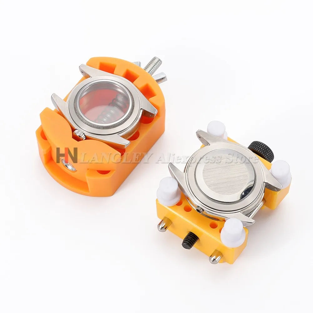 Watch Adjustable Opener Back Case Cover Press Closer Remover Fixing Holder Case Repair Watchmaker Tools movement Dial Fixer