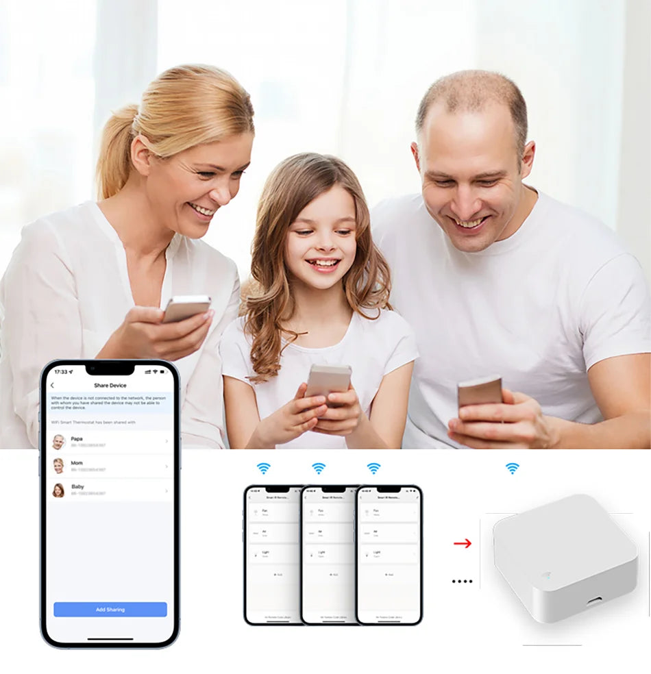 Tuya WiFi IR Remote Control With Multi-mode Gateway Zigbee Hub for Smart Home via APP Smart Life Work with Google Home Alexa