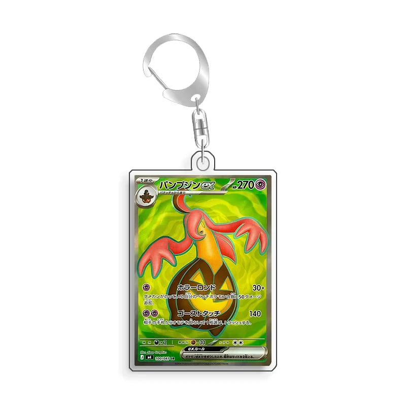 Keychain For Pokemon Duskull Cynthia Popplio Acrylic Homemade Cartoon Anime Backpack Pendant Decoration Collection Fans Gift 5cm