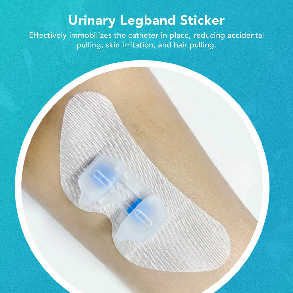 Catheter Tube Holder Catheter Stabilization Device PU Disposable Butterfly Shape Adhesive Urinary Legband Sticker