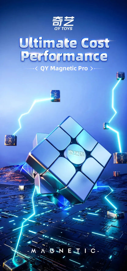 QiYi M Pro Series 2x2 3x3 4x4 Pyramid Magnetic Magic Cube Professional Speed Cubes Education Puzzle  Cubo Magico Toys Gifts