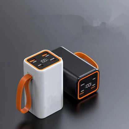 Detachable DIY Power Bank Case 4*21700 Battery PD 22.5W Fast Charging Shell LCD Digital Display Power Bank DIY Battery Case Box