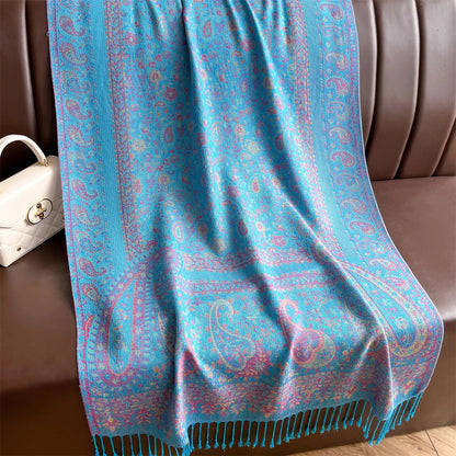 Luxury Winter Scarf Women Cashmere Warm Pashmina Brand Foulard Female Shawls Wraps Thick Soft Bufanda Poncho Scarves Stole 2025