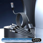 4-in-1 Multifunctional Charging Cable Supports USB-A to USB-C, Micro USB, and Braided Cables for Charging Multiple Devices