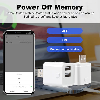 Smart Zigbee Micro USB Adaptor 5V WiFi USB Power Adaptor Smart Timing Charge Plug Works With Alexa Google Assistant Smart Life