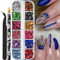12grids Half Round Pearls Beads 3D Nail Charms 1.5/2/2.5/3/4/5mm White Flatback Pearls Nail Jewelry Nail Craft Pearl Rhinestones
