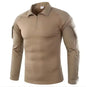 Men's Outdoor Tactical Hiking T-Shirts,Hunting Camouflage Long Sleeve Hunting Climbing Shirt,Male Breathable Sport Clothes