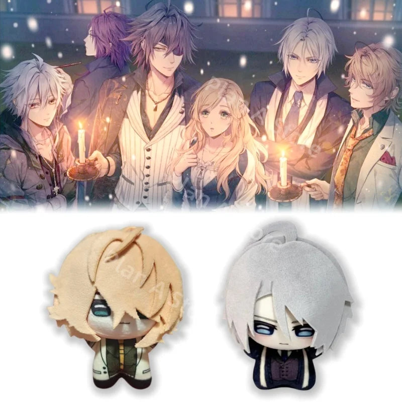 New Anime Pio Fiore No Banshou Plush Dante Falzone Nicola Francesca Plush Doll Toy Cute Pendants Keychain Plushie Gift For Fans