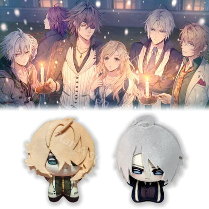 New Anime Pio Fiore No Banshou Plush Dante Falzone Nicola Francesca Plush Doll Toy Cute Pendants Keychain Plushie Gift For Fans