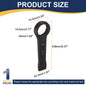 Uxcell Box End Striking Ring Wrench 17mm-48mm Metric CR-V Steel 12-Point Flat Strike Wrench Baking Paint Single Head Spanner