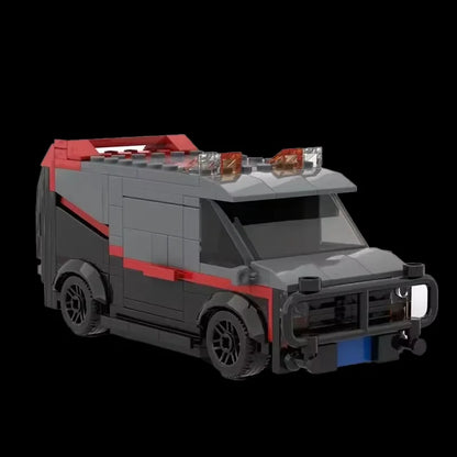 MOC-20604 A-Team Vehicle SWAT Team Car Toy Model Police Department Brick Building Set Children's Toy Gift 242PCS