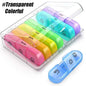 Weekly Medicine Storage Organizer Pill Box Holder Container Pill Case Medicine Tablet Portable Dispenser Organizer