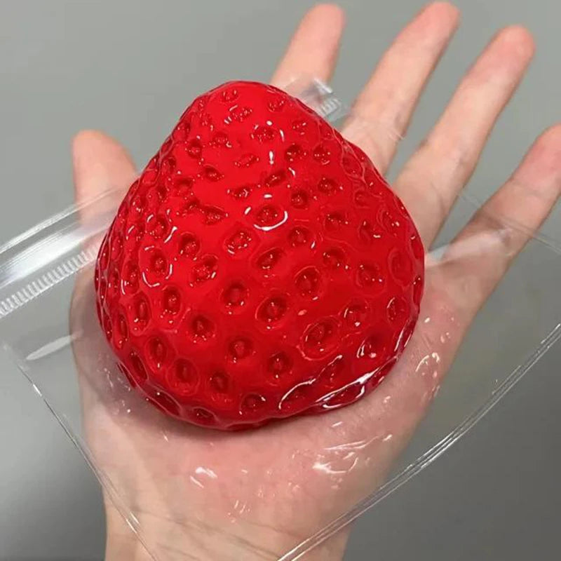 Strawberry Squishy Slow Rebound Taba Fidget Toy Stress Relief Squeeze Gift for Kids Adults Office Party Favors