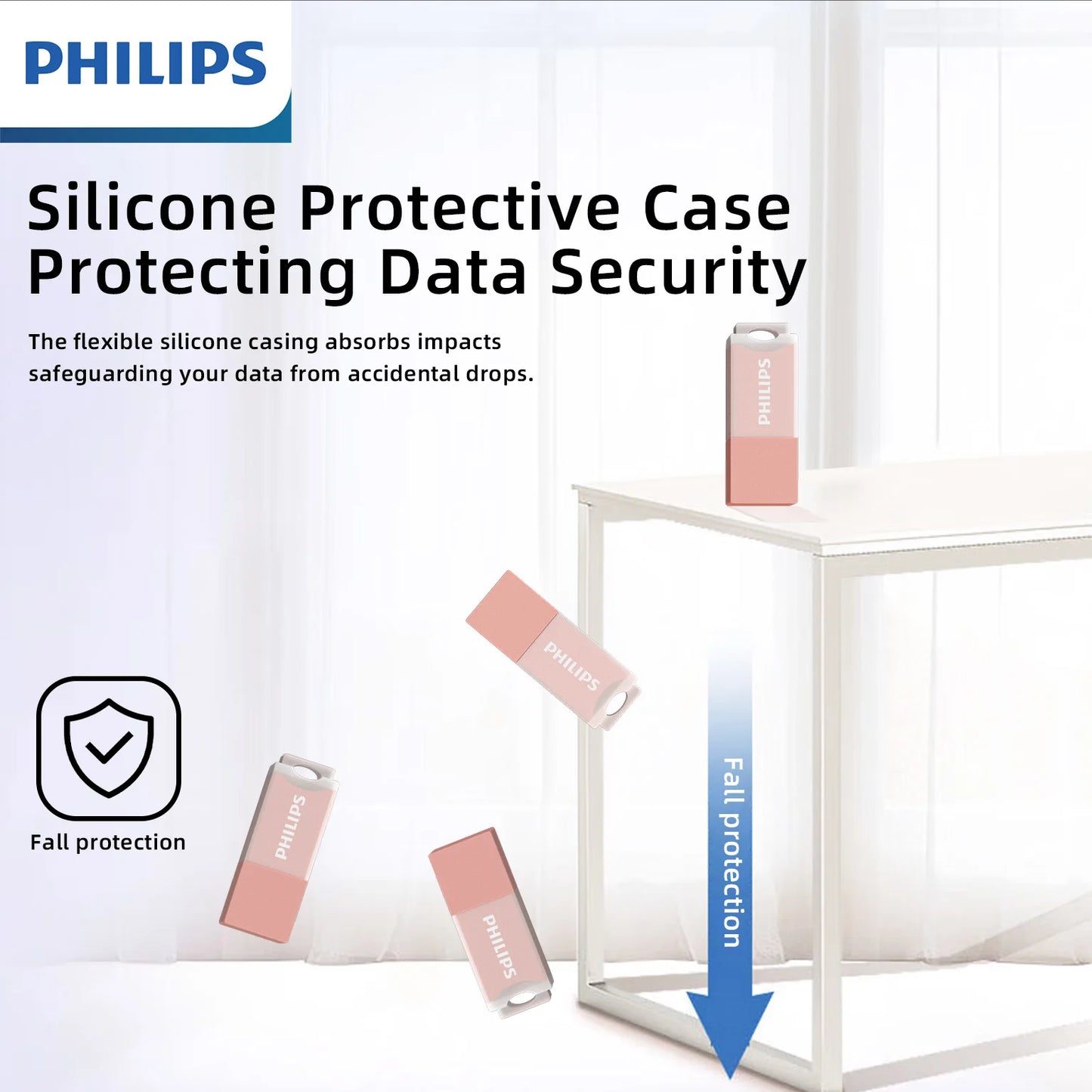 PHILIPS Cute 128GB USB Flash Drive Novelty Soft Silicone Memory Stick USB Thumb-Drive Cartoon for PC/Tablets/Mac/Laptop