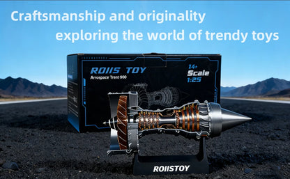 Turbofan Engine Model Aircraft Engine Kit DIY Assembly Model Toy Aircraft Engine Model Mechanical Science Educational Toy