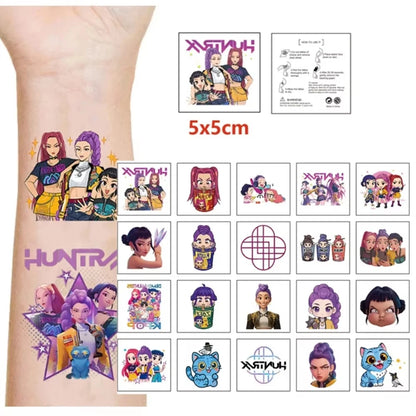 20pcs/set Girl Group Theme Temporary Tattoo Sticker Tattoo Sticker Demonizing For Party Gifts