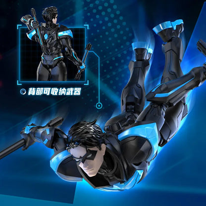 BLOKEES Nightwing Superman Batman Beyond Original Gunn David DC David Justice League Comics Action Figure Assembled Model Toy