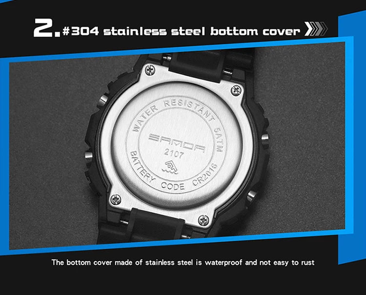 SANDA Fashion Top Brand G Style Digital Men's Watch Luxury Military Sport Waterproof Alarm Stopwatch Clock Men Relogio Masculino
