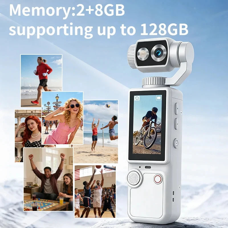 4K Hd Wifi Sports Wearable Camera Hold In Hand Travel Bicycle Driver Recorder Mini Sports Cam For Motorcycle and Vlogging