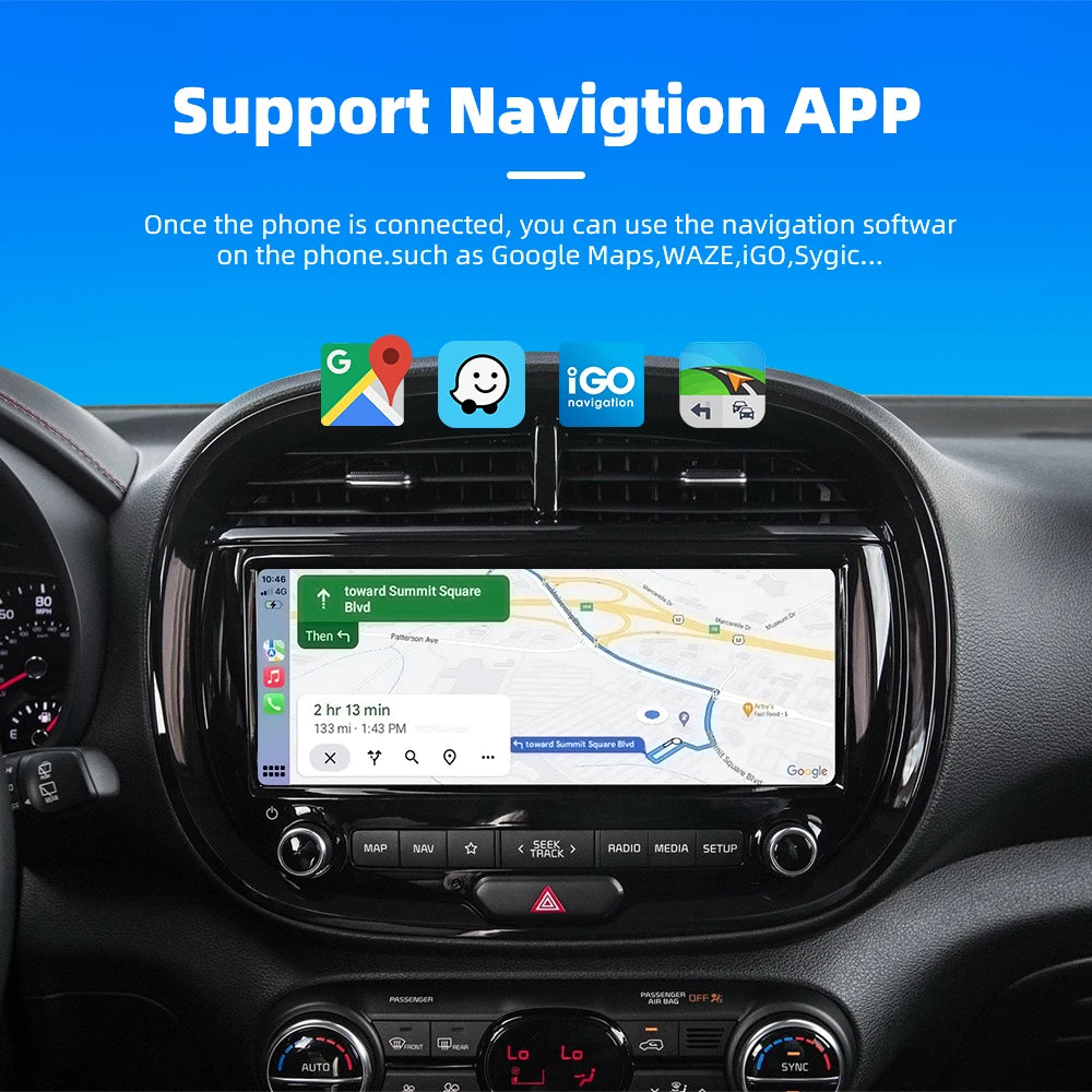 EKIY 2in1 Wired To Wireless CarPlay Dongle Android Auto Adapter Car Intelligent Systems AI Smart Box For Car With Wired CarPlay