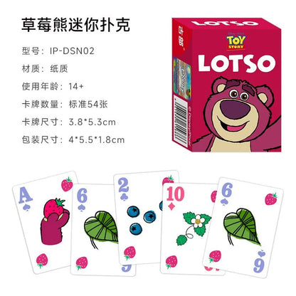 Disney Mickey Frozen Stitch Poker Lots-o'-Huggin' Bear Playing Cards Playing Cards Poker Indoor Family Entertainment Board Games