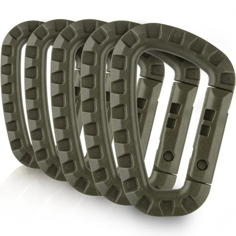 1-10Pcs Military tactical carabiner Clips Accessories D-Ring Buckle Mountaineering Carabiner Backpack Hanging Key Outdoor gadget