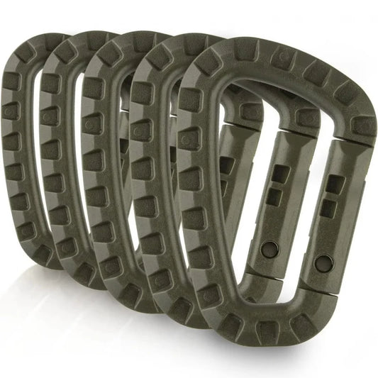 1-10Pcs Military tactical carabiner Clips Accessories D-Ring Buckle Mountaineering Carabiner Backpack Hanging Key Outdoor gadget