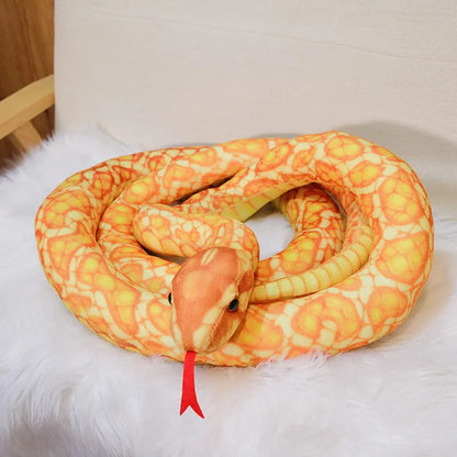 Stuffed Snake 300cm Real Life Snake Plush Toy Giant Boa Cobra Simulation Long Snake Plush Doll Creative Decor Birthday Gifts