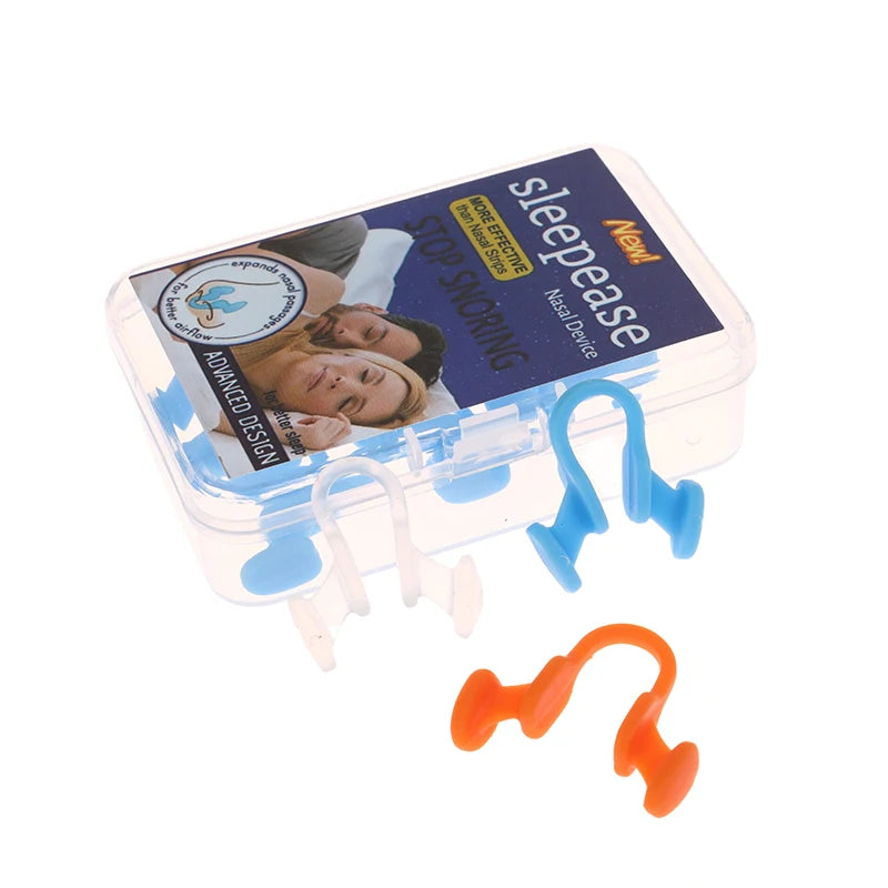 Anti Snore Nasal Dilator Stop Snoring Silicone Nose Clip Sport Easy Breath Nasal Clip Stop Snoring Aid Device Improve Sleeping