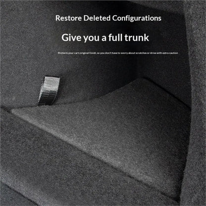 For 2025 2026 Tesla Model 3 Highland Trunk Storage Bins Rear Trunk Organizer Trunk Side Box With Carpeted TPE Lids Accessories