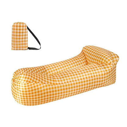 Portable Air Sofa Bed Inflatable Sofa Outdoor Inflatable Bed Outdoor Beach Bed Lazy Inflatable Camping Music Festival Rest Sofa