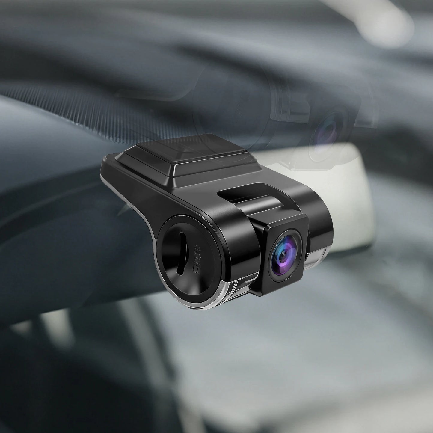 USB Front Dash Camera Universal Car DVR for Android System with ADAS Plug in the SD Card, Night Vision Loop Recording 1080P HD