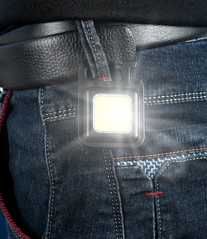 Convenient Carry-on Keychain Camping Light Multi-function COB Rechargeable Emergency Light Mini High Bright Camping Lights