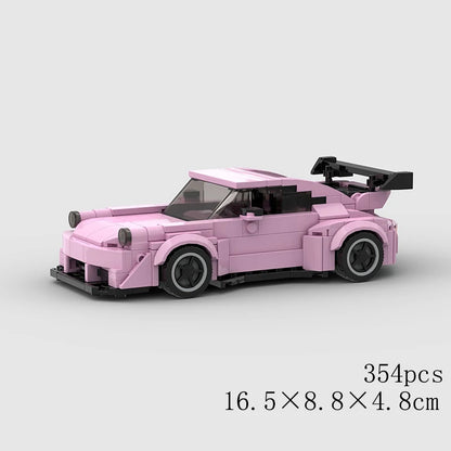 City Speed Racing Car Model Building Blocks DIY Bricks MOC Toy Classic Rally Sports Super Racer Vehicle Christmas gift technique