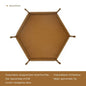 1pc Hexagonal Dice Tray and Miscellaneous Storage Box Board Game Dice Tray Accessories Leather Dice Tower