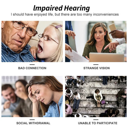 2025 Hearing Aids Wireless Sound Amplifier CIC Mini Invisible Elderly Hearing Aid Headphones Deaf The Listening Device