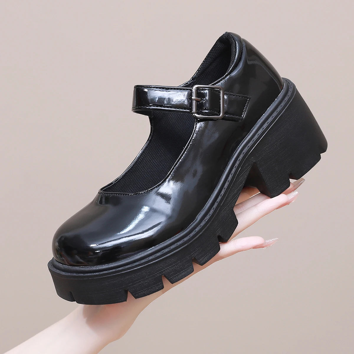 Women Mary Jane Shoes Vintage Girls Platform Pumps High Heels Platform Lolita Shoes Japanese Style College Sweet Student Shoes