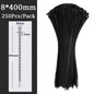 Self-locking plastic nylon tie Black 5x300mm cable tie fastening ring 8*500mm cable tie zip wraps strap nylon cable tie 5*300mm