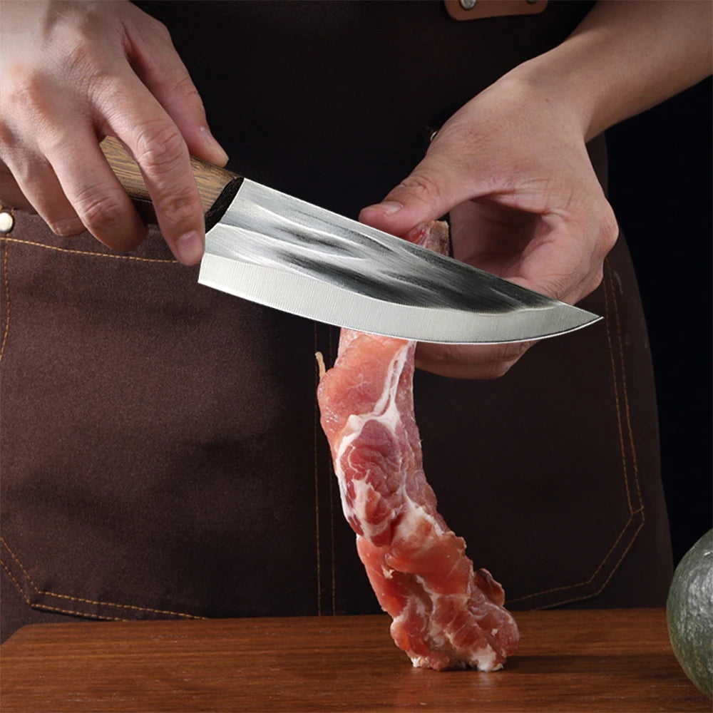 Professional Boning Knife Sharp Meat Cleaver Fish Vegetable Barbecue Slicing Butcher Slaughter Chef Cooking Kitchen Knife