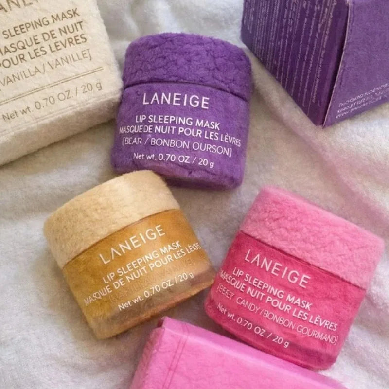 Laneige Gummy Bear Vanilla Strawberry Lip Mask Plumping Gloss Lip Gloss Lip Oil Moisturizing Balm Exfoliating Daily Care Balm
