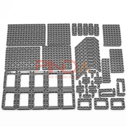 120PCS Parti tecniche fai da te 6 colori Liftarm Mattoni da costruzione spessi Blocchi Set di accessori Braccio Fascio Meccanico