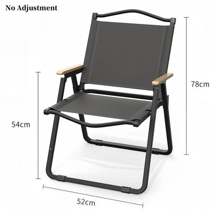 New Upgraded Kermit Chair 5 Gear Adjustable Angle Folding Chair Outdoor Camping High Back Chair Garden Recliner Fishing Chair