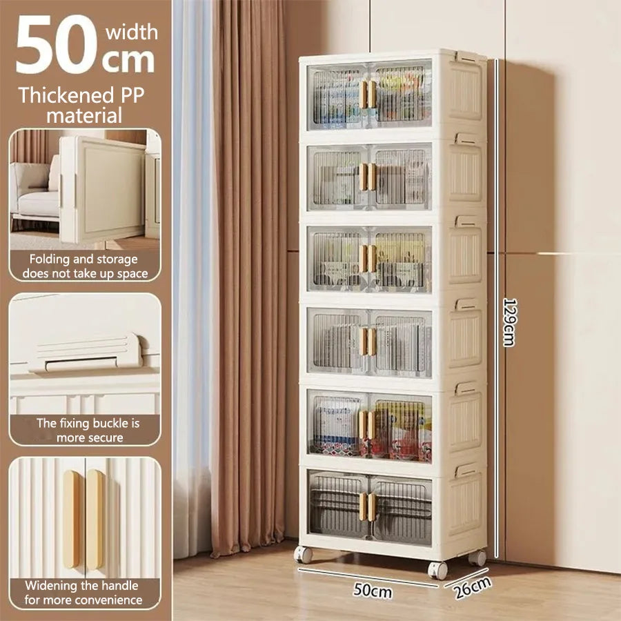 Home Use Baby Closet Easy Assembly Bedroom Storage Cabinet Thickened Children's Clothes Organizer Infant Wardrobe