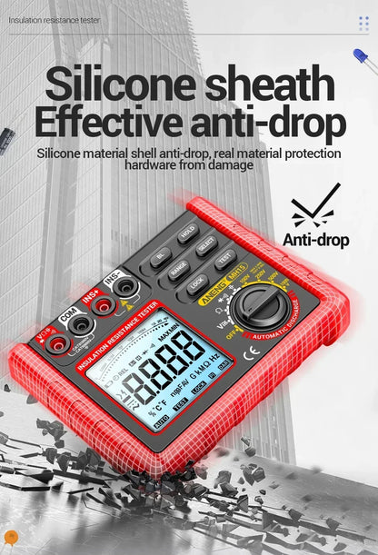 ANENG MH15 Digital Megohmmeter 1000V High Voltage Insulation Test 2000MΩ High Resistance Measurement Electrical Testing Artifact
