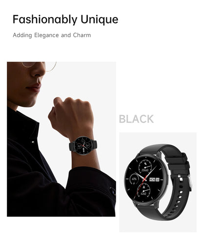 LIGE Fitness Tracker Smartwatch 2025 Heart Rate Monitor Voice Assistant Bluetooth Call IP67 Waterproof New Sports Smart Watches