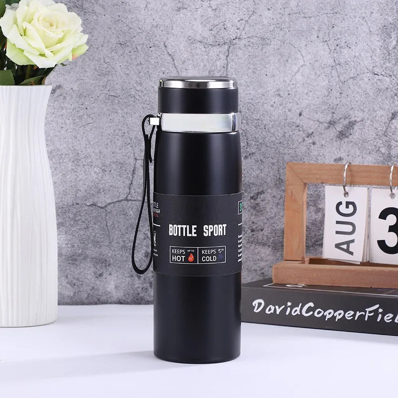 1L Stainless Steel Vacuum Insulated Thermal Flask Bottle for Hot Cold Water Coffee Tea Portable Double Wall BPA Free